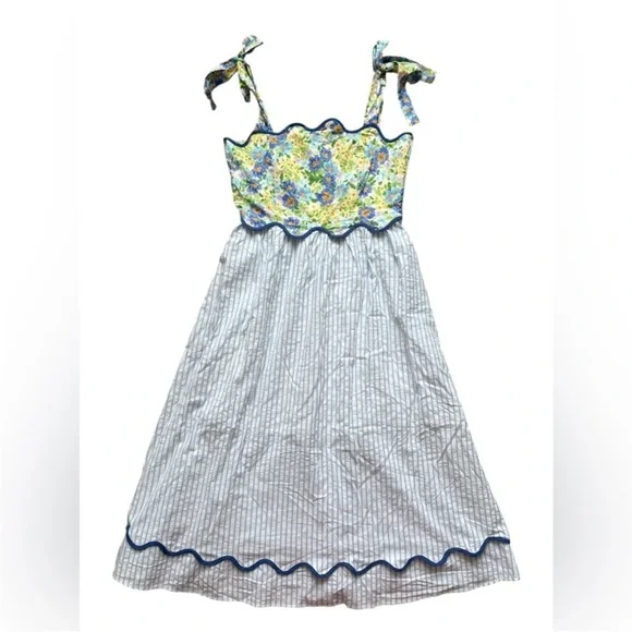 Impressions French Countryside Stripe Midi Dress - Picture 8 of 11